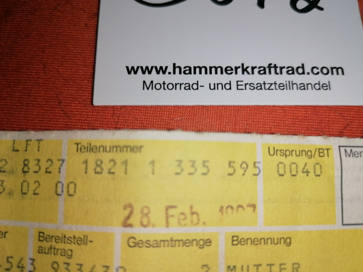 BMW R45 R65 Krümmermutter Sternmutter NEU OEM 36724