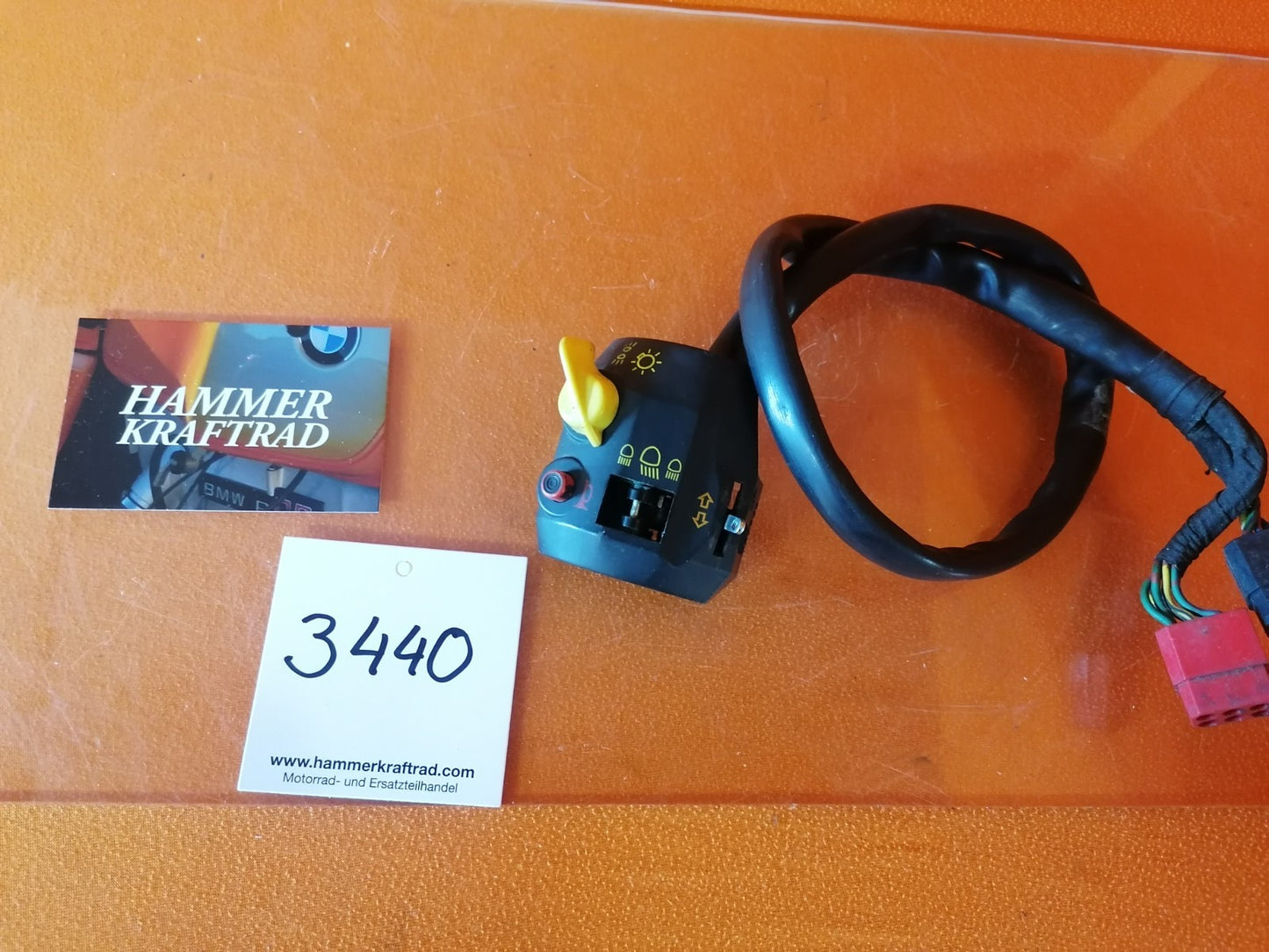 BMW R80 R100 Lenkerschalter links Teileträger 34403