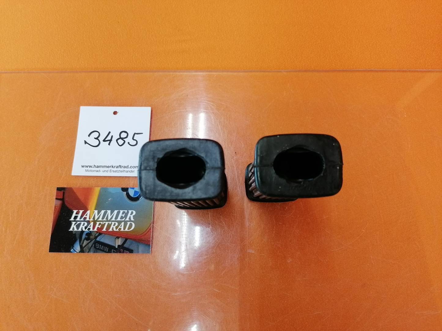BMW R80 R100 DENFELD Sozius Fußrasten Gummis 34853