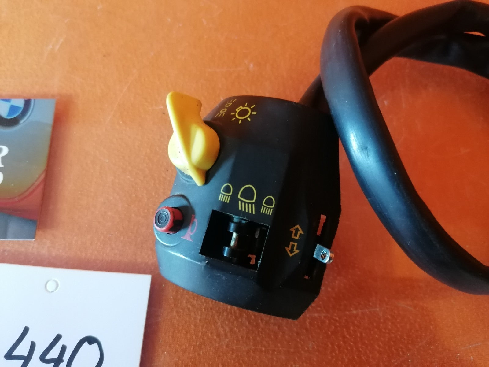 BMW R80 R100 Lenkerschalter links Teileträger 34404