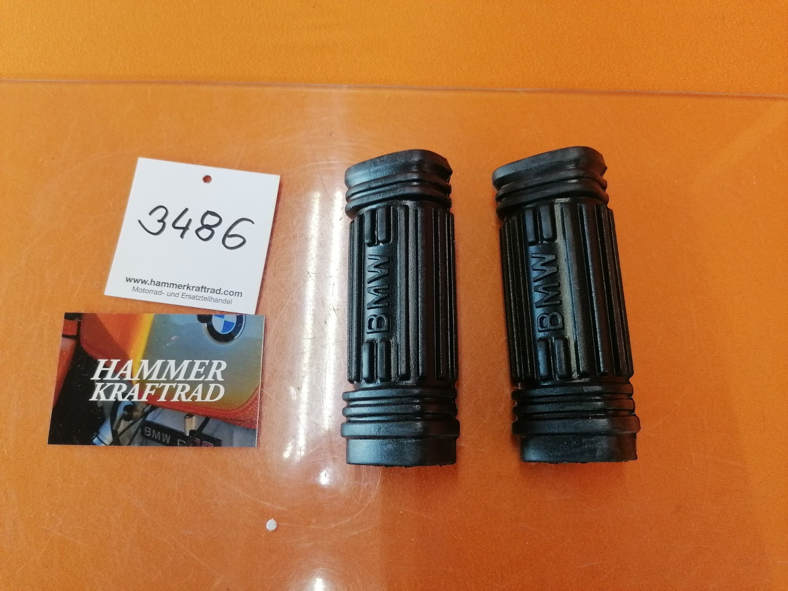 BMW R80 R100 Fahrer Fußrasten Gummi NEU 34860
