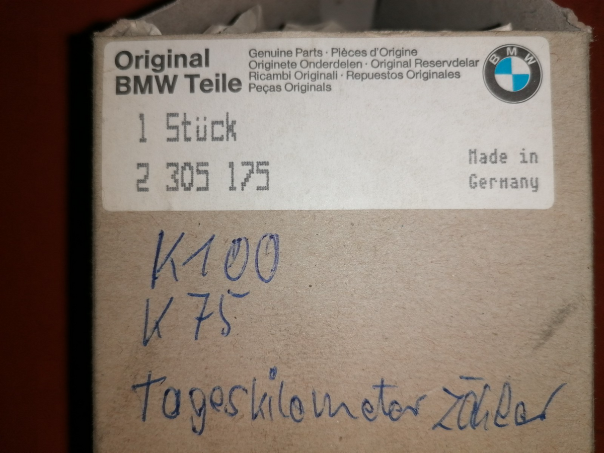 BMW K100 Konvolut Tachoteile Drehzahlmesser NEU OEM 37527