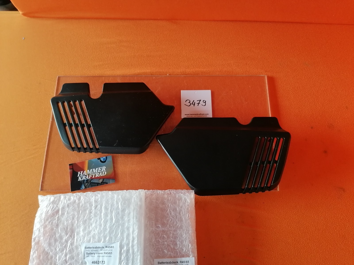 BMW R45 R65 Seitendeckel Batterieabdeckung rechts links 34790
