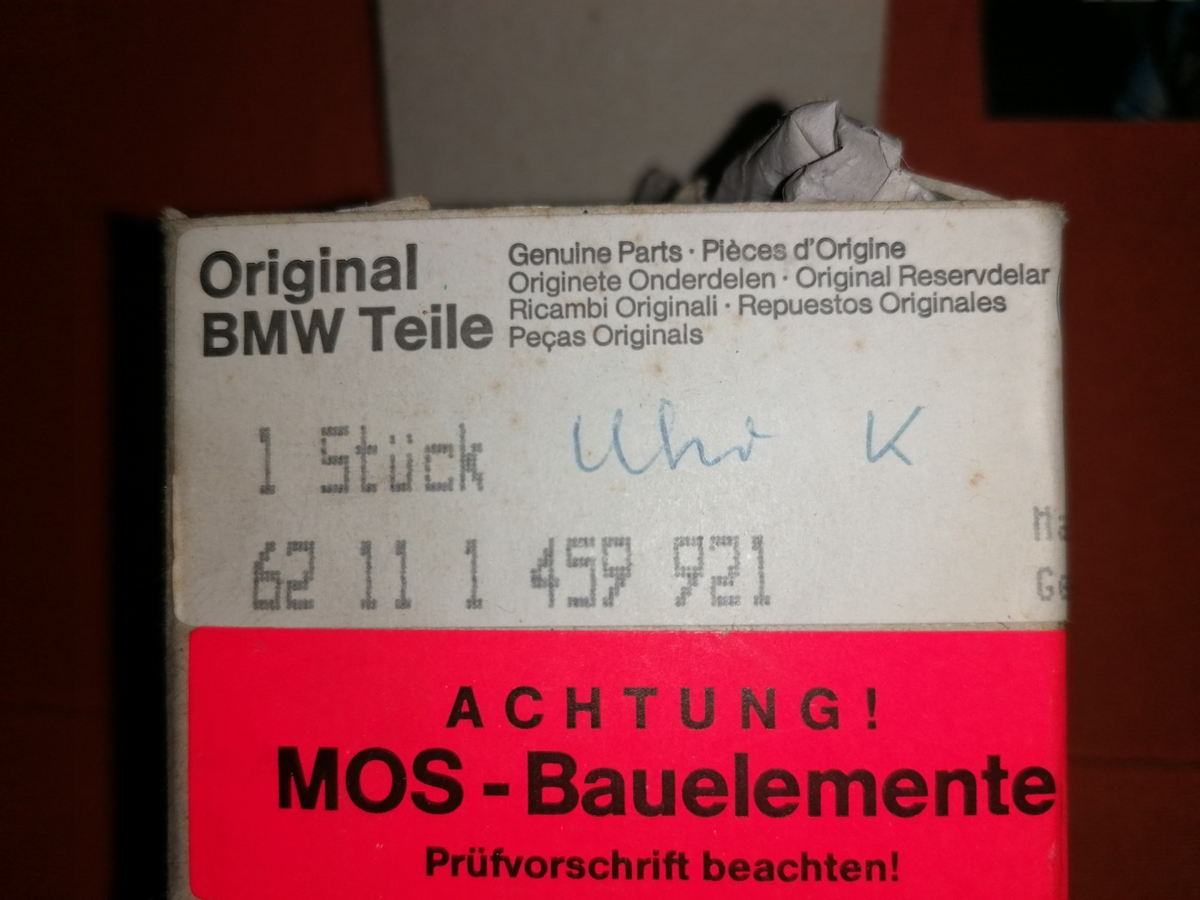 BMW K100 Konvolut Tachoteile Drehzahlmesser NEU OEM 37526