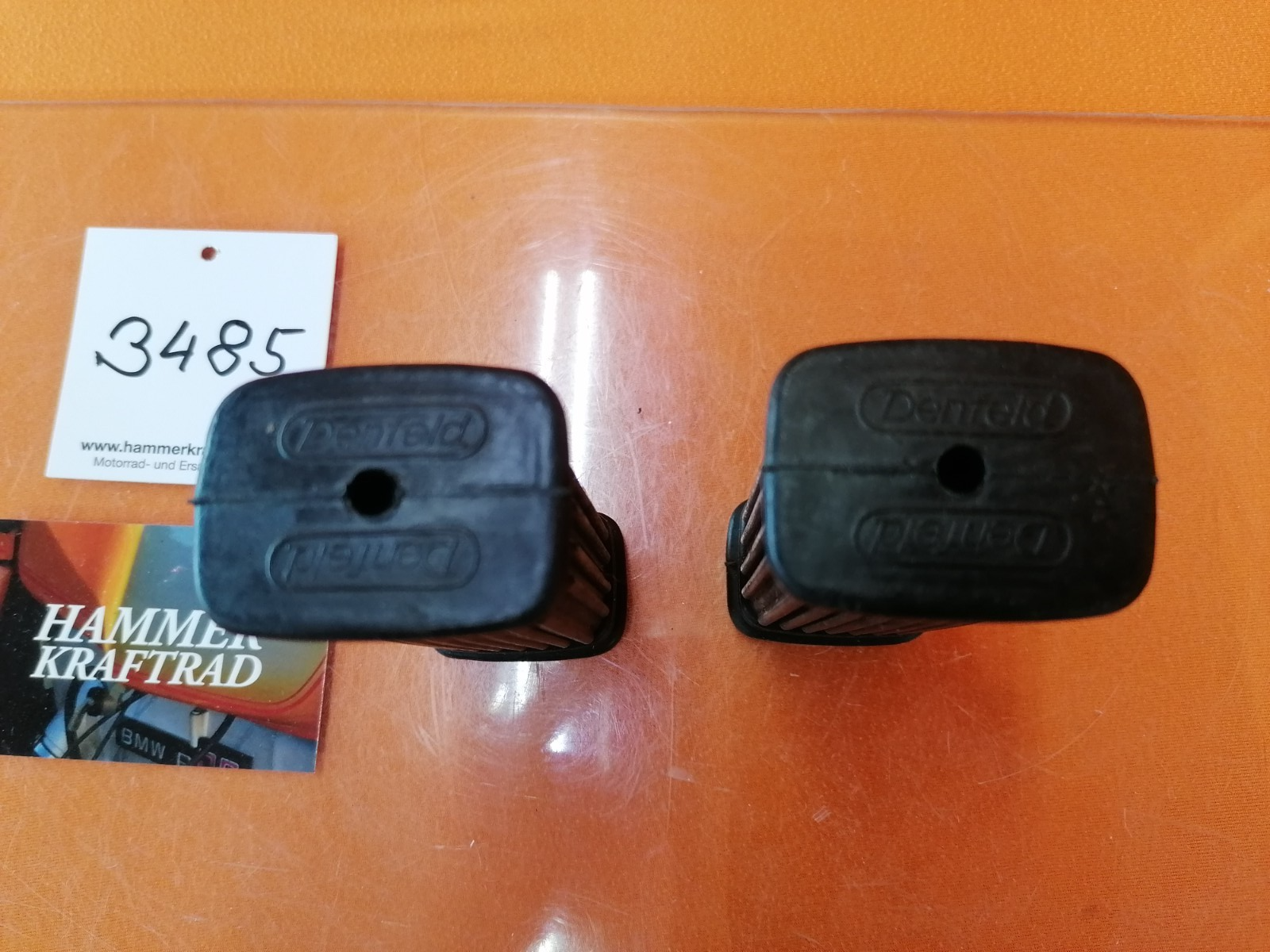 BMW R80 R100 DENFELD Sozius Fußrasten Gummis 34851