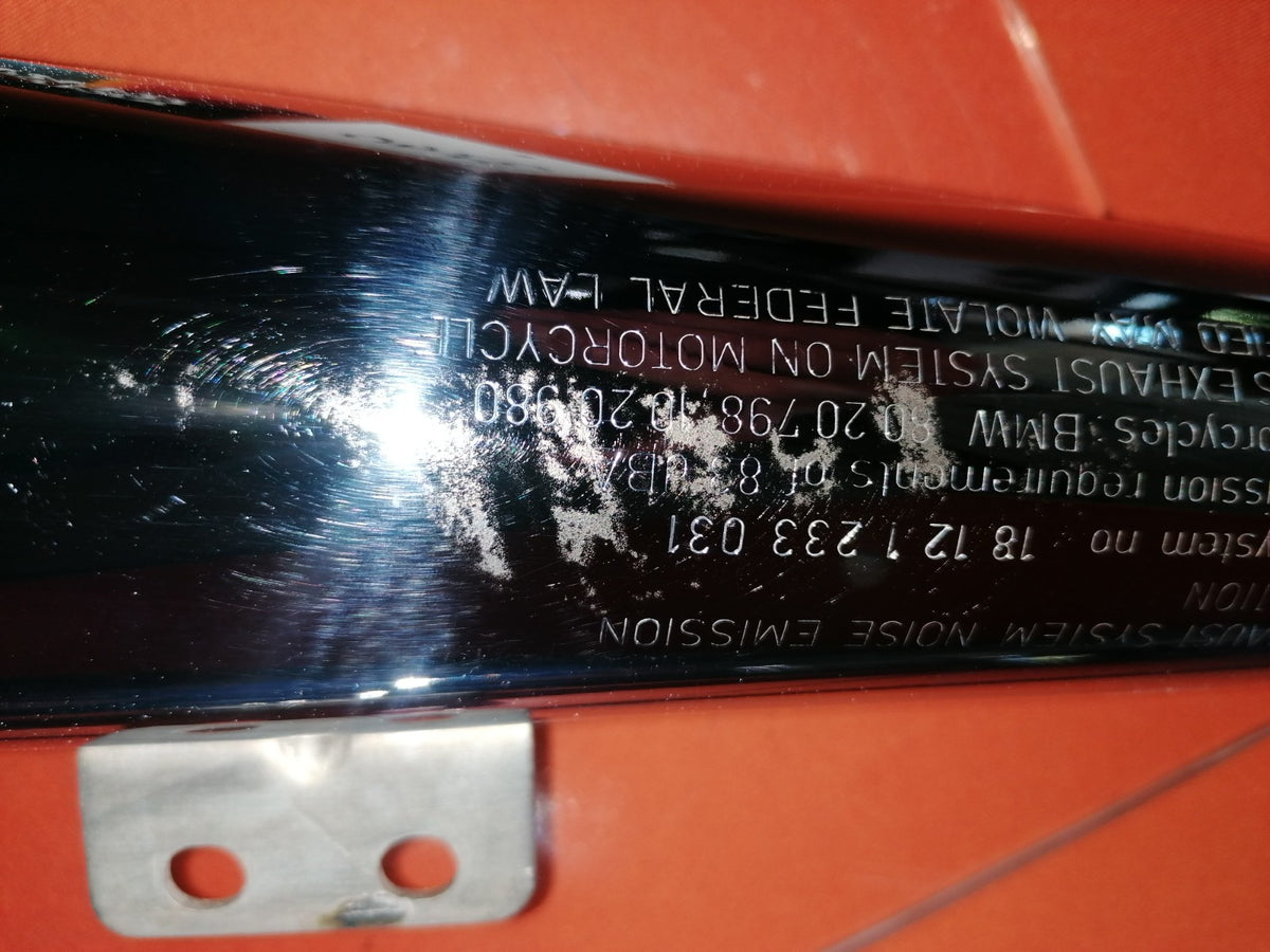 BMW R80 R100 Auspuff Endschalldämpfer ZEUNA NEU OEM 37401