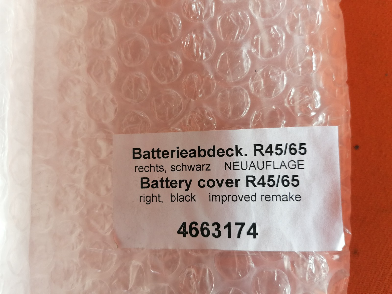 BMW R45 R65 Seitendeckel Batterieabdeckung rechts links 34797
