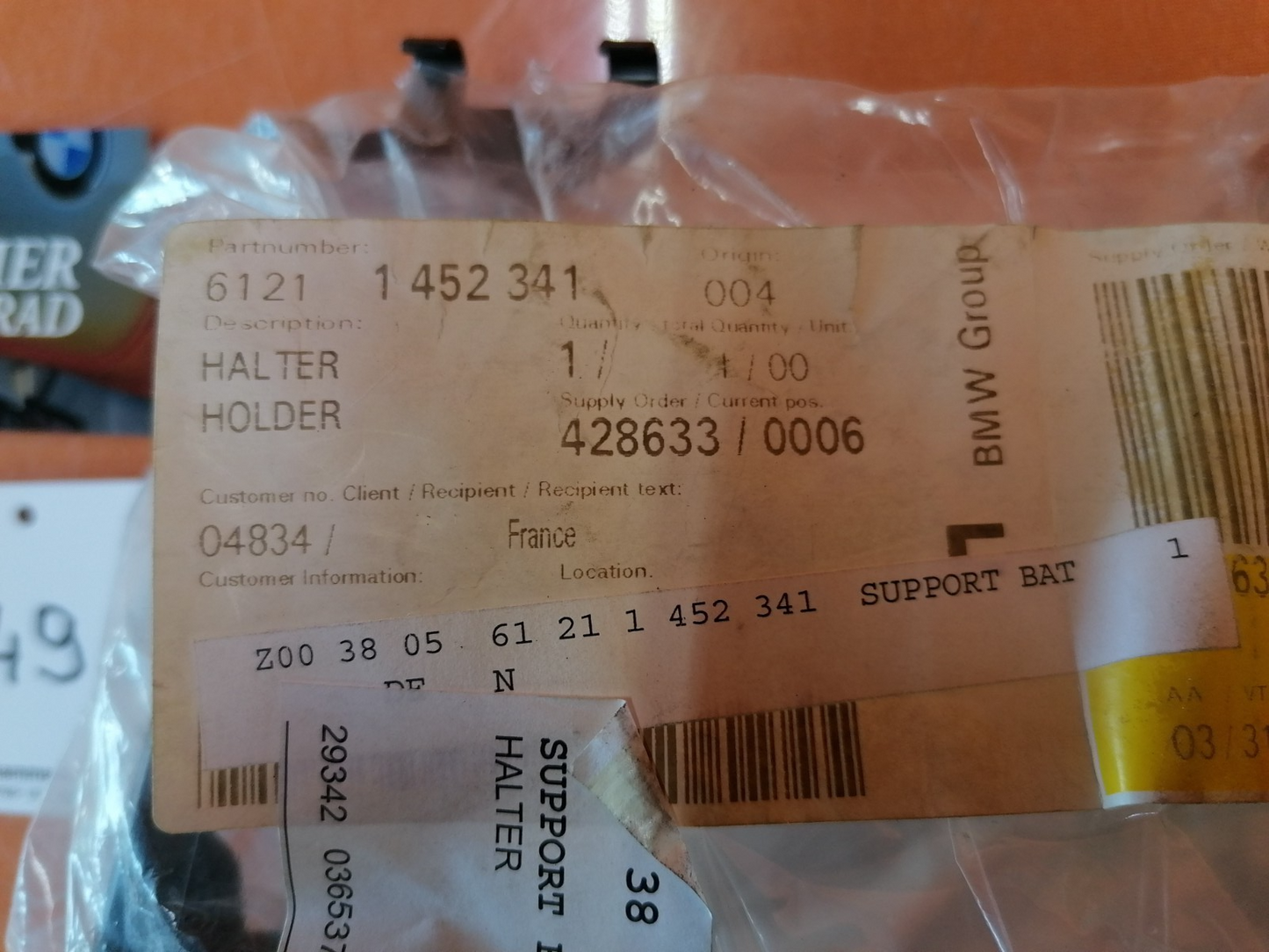 BMW R80 R100 Batteriekasten NEU 34922